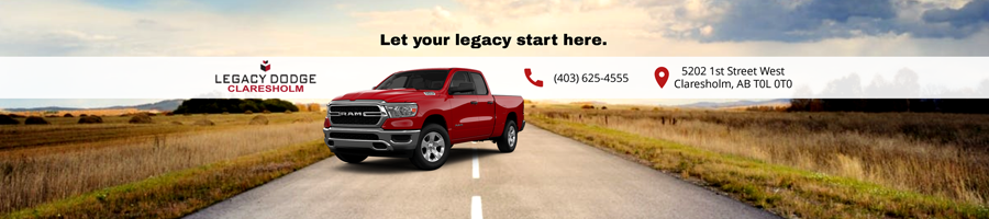 Legacy Dodge Claresholm header image